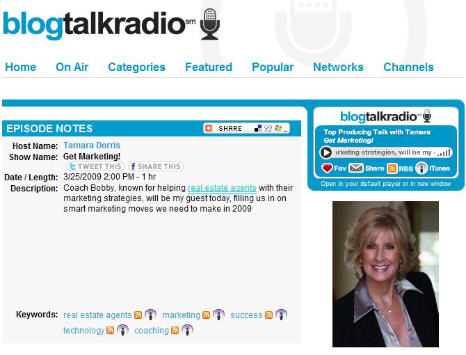 Blogtalk Radio Show Hosted by Tamara Dorris